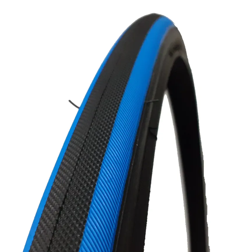Schwalbe Blizzard 23c Wire Bead Tyre in Blue Black Stripe